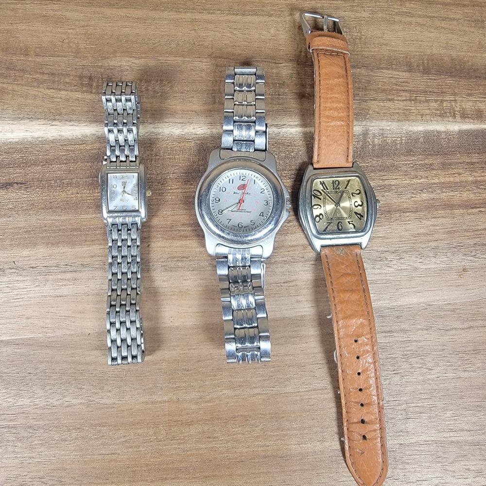Vintage Watch Parts Repair Lot GQF Elegant Paul Jardin FMD Quartz Japan Movt